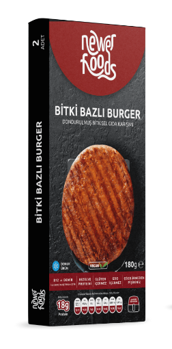 Newer Foods Bitki Bazlı Burger 180g resmi