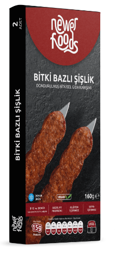 Newer Foods Bitki Bazlı Kebap (Şişlik) 160g resmi