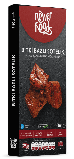 Newer Foods Bitki Bazlı Biftek (Sotelik) 140g resmi