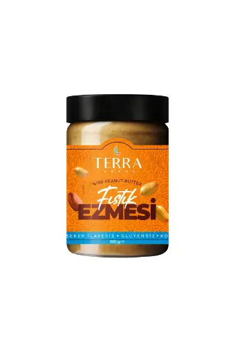Terra Verde Glutensiz %100 Sade Fıstık Ezmesi 300g resmi