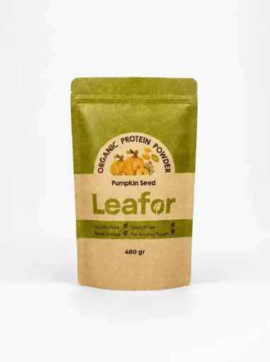Leafor Organik Kabak Çekirdeği Protein Tozu 480g resmi