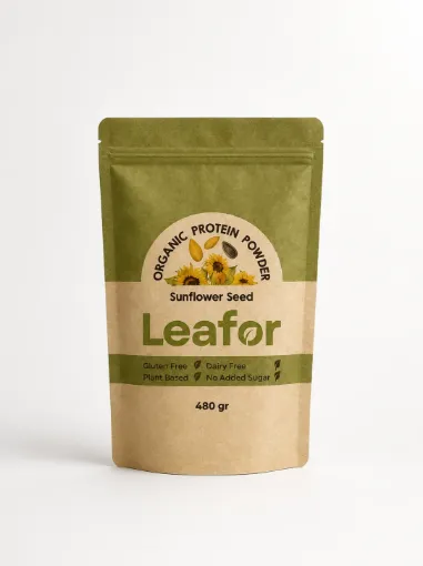 Leafor Organik Ay Çekirdeği Protein Tozu 480g resmi