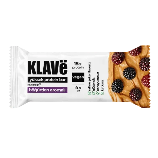 KLAVë Böğürtlenli Protein Bar 60g resmi