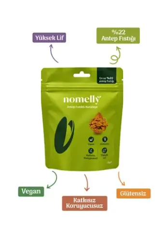 Nomelly Antep Fıstıklı Glutensiz Kurabiye 35g resmi