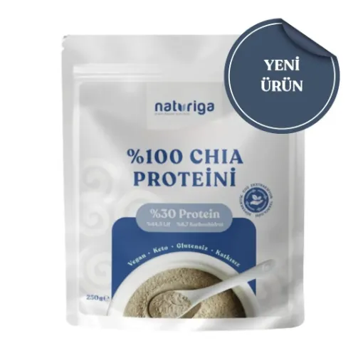 Naturiga %100 Chia Proteini Tozu 250g resmi