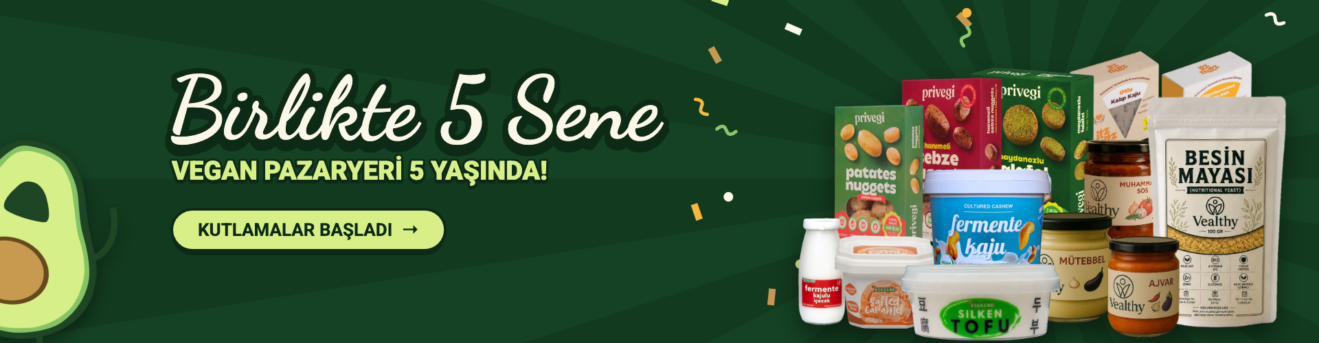 Vegan Pazaryeri 5 Yaşında!
