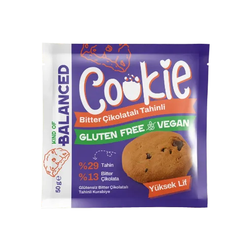 Kind Of Balanced Bitter Çikolatalı Tahinli Cookie 50g resmi